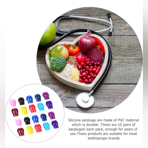 Hemobllo Other 34 Pairs Replacement Ear Tips For Stethoscopes